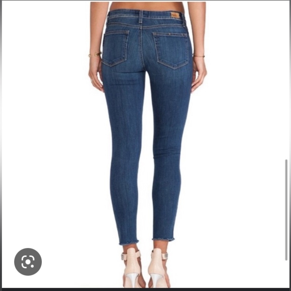 Paige Verdugo Skinny Ankle Jean in Orson Colour with Raw Hem